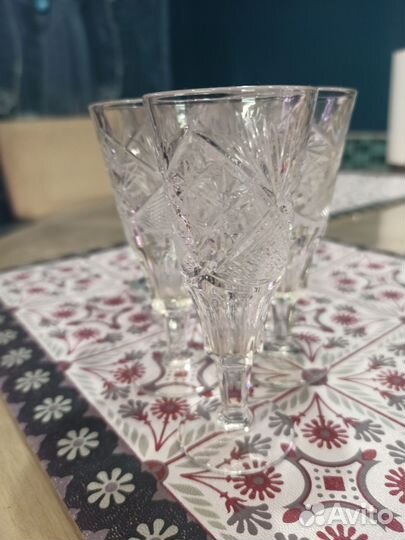 Хрустальные фужеры,рюмки и стаканы СССР