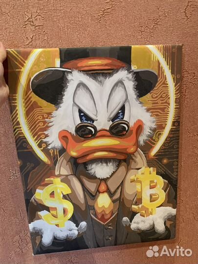 Раскрашенная картина по номерам