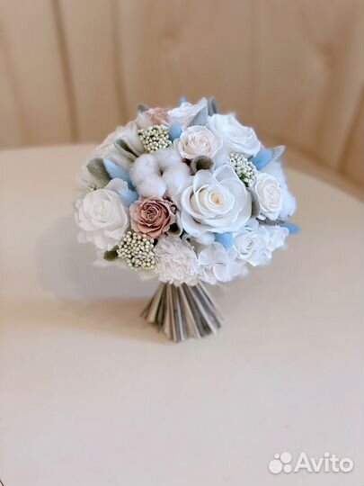 Свадебный букет, букет из сухоцветов