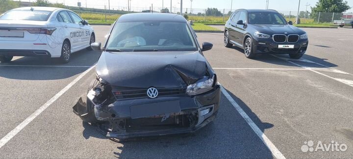 Volkswagen Polo 1.2 МТ, 2009, битый, 215 000 км