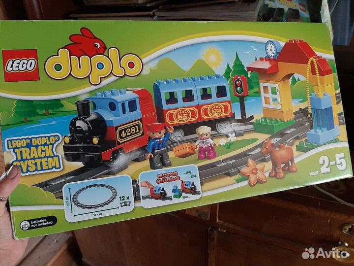 Коробка от конструктора Lego duplo первый поезд