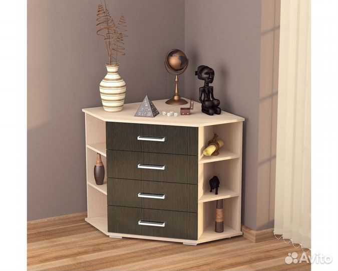 Комод угловой с ящиками