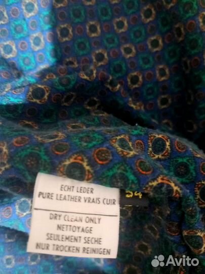 Кожаная куртка мужская 54 56 бу