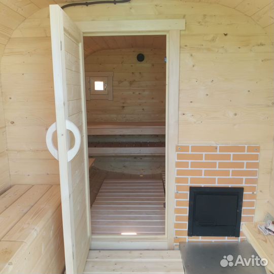 Баня бочка квадро 4м