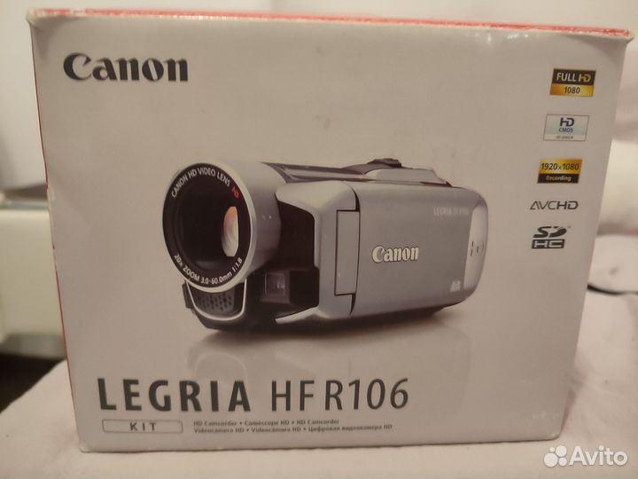 Видеокамера canon legria hf r106
