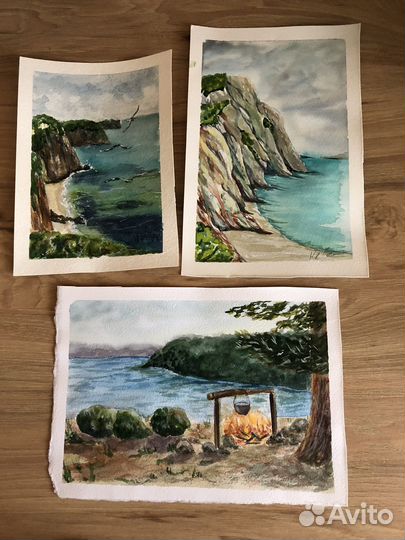 Акварельные рисунки