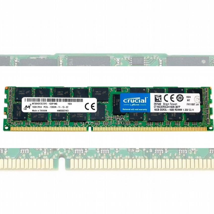 [CT16G3ERSLD4160B.36FP] Оперативная Память Micron Ct16g3ersld4160b.36fp