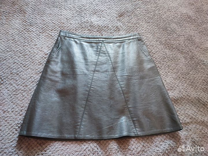 Кожаная юбка zara s