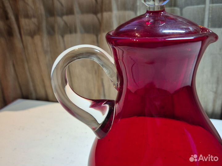 Кувшин. Рубиновое стекло