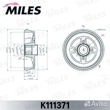 Барабан тормозной nissan note 06/micra 03