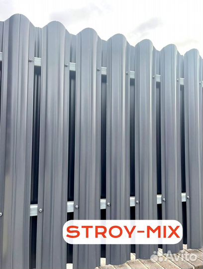 Ворота из евроштакетника