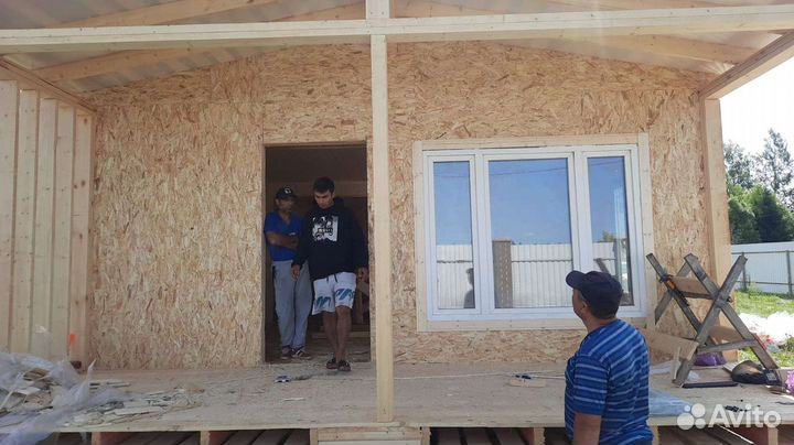 Бытовки дачные дом 9х6м утеплённо каркас 150х50м