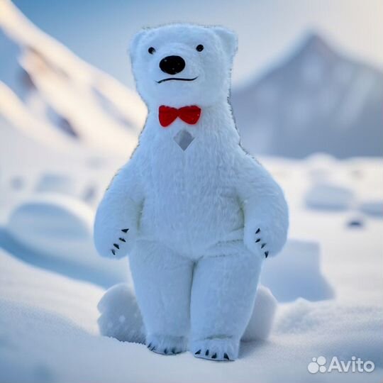 Белый мишка поздравление Ростовые куклы