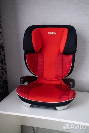 Автокресло babyton comfort fix red, 18-36кг