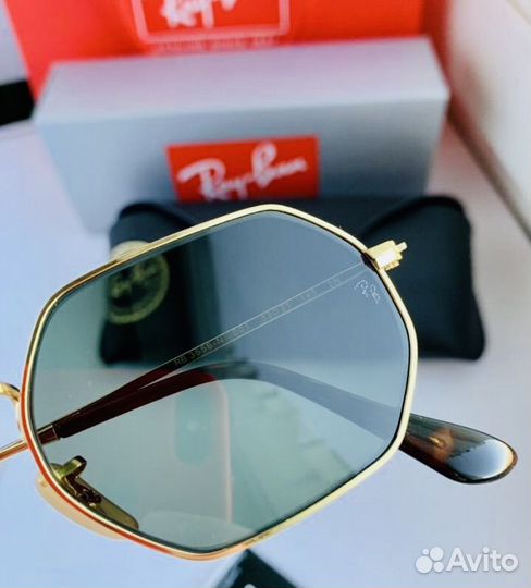 Очки ray ban octagonal зеленые