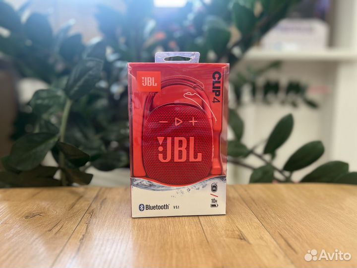 Портативная колонка JBL Clip 4 Red. Гарантия.Чек