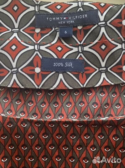 Tommy hilfiger платье р.6 (44), шелк