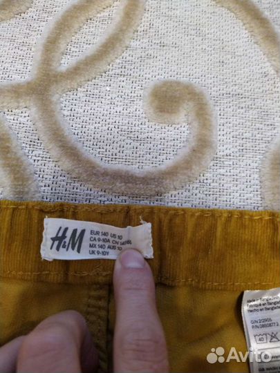 Брюки H&M вельветовые для девочки