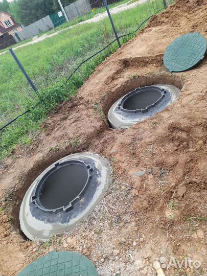 Септик из бетонных колец под ключ