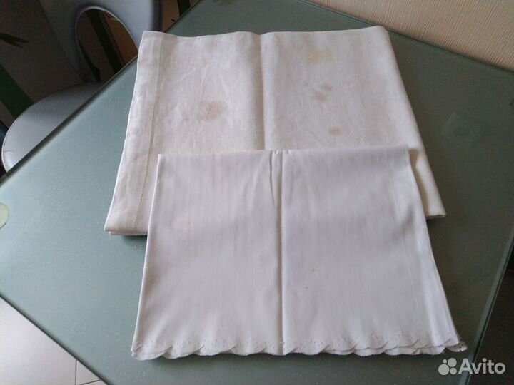 Скатерти б/у СССР Лен и др