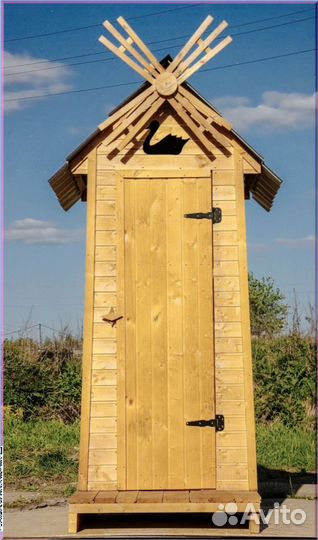 Дачный туалет деревянный с установкой вко 236
