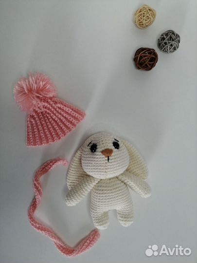 Мягкая игрушка ручной работы зайка Милли