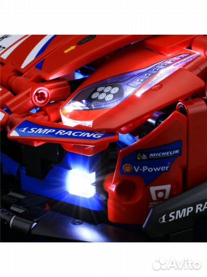 Большой Конструктор машина ferrari, с Подсветкой