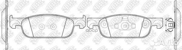 Тормозные колодки дисковые renault logan/stepwa