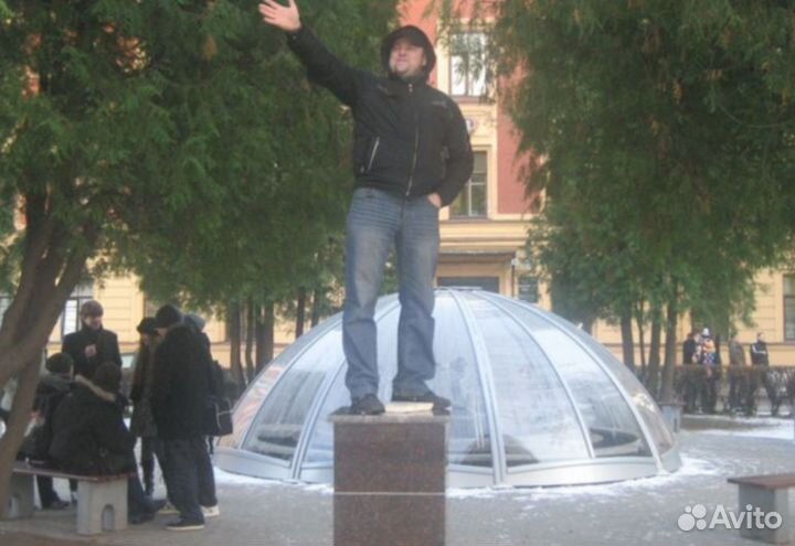 Стеклянный купол панорамный