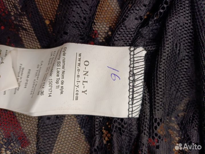 Блузка кружевная only размер 36