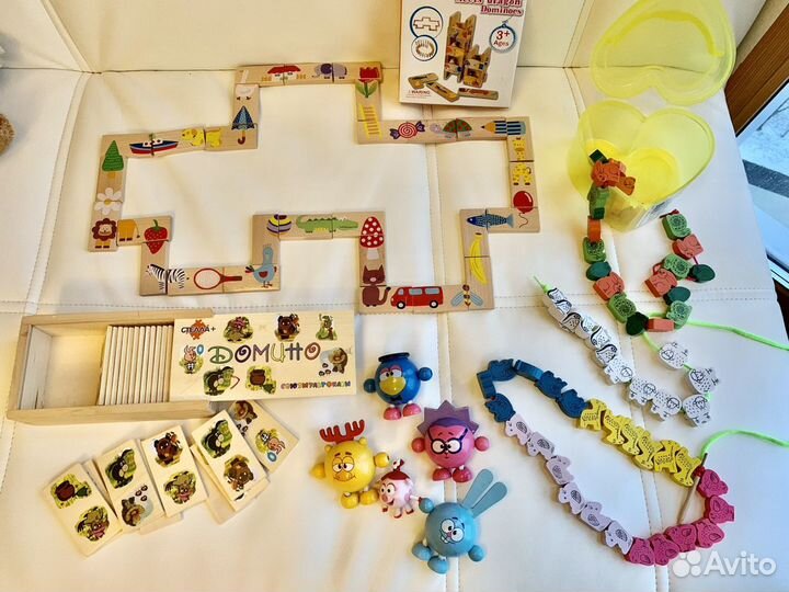 Деревянные обучающие игрушки 1-4 лет