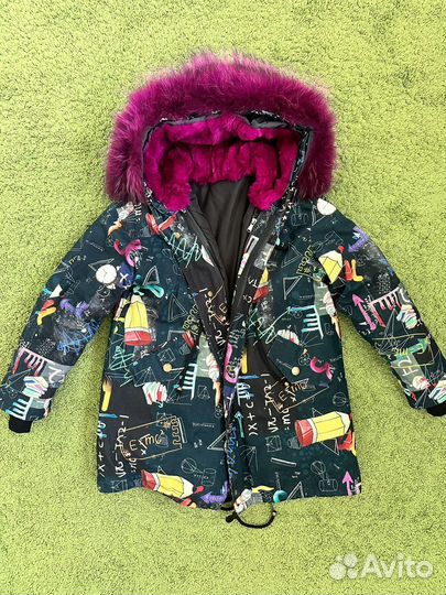 Парка зимняя на кролике