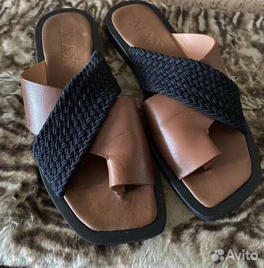 Шлепанцы женские натуральная кожа 38