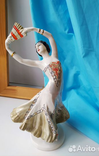 Балерина с веером Испанский танец лзфи СССР