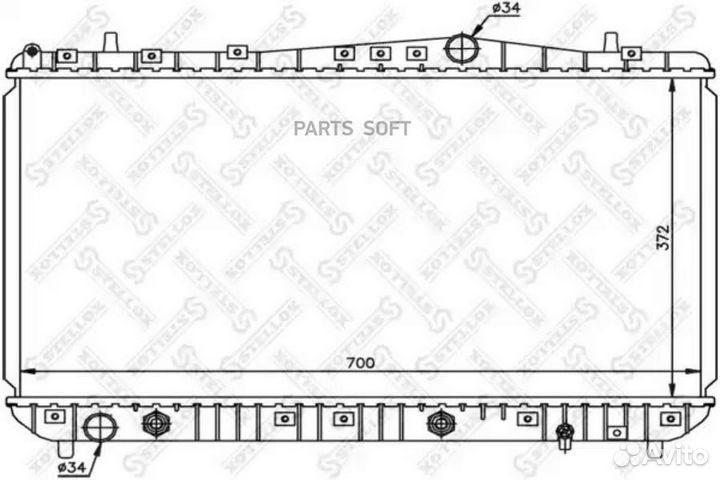 Stellox 1025342SX 10-25342-SX радиатор системы охл