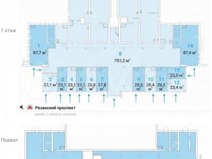 Продам торговое помещение, 751.2 м²