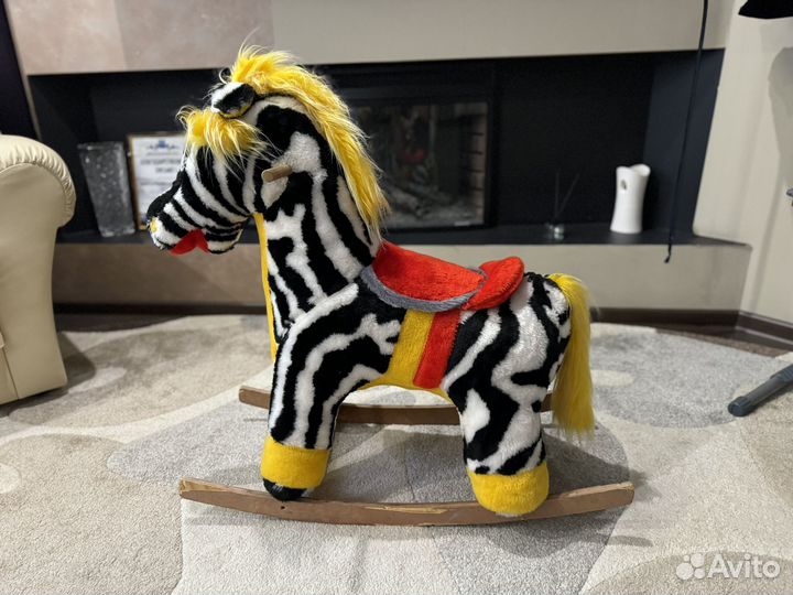 Лошадка качалка (зебра)