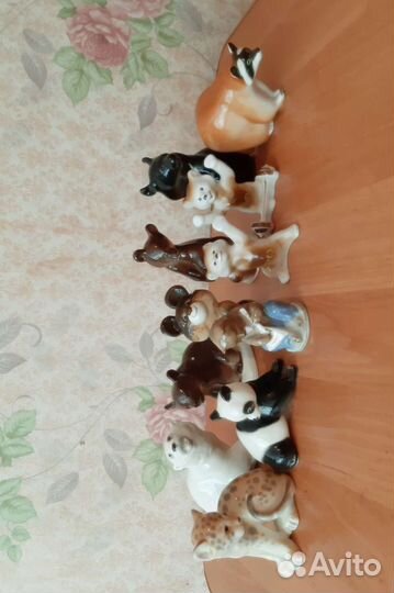 Фарфоровые статуэтки СССР 21 щтук