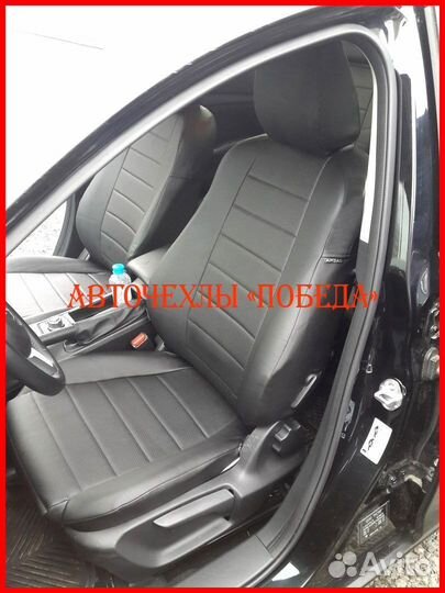 Чехлы Mazda 6 GJ из экокожи чёрные Классика