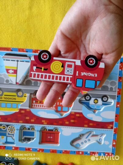 Вкладыши пазл melissa doug, магниты melissa doug