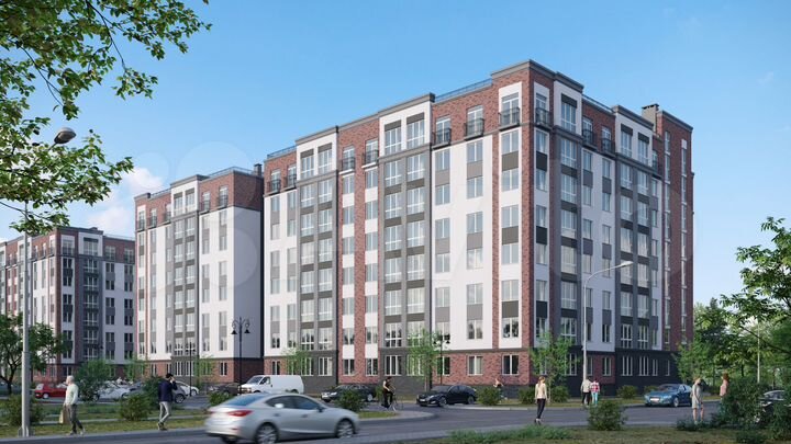 2-к. квартира, 67,2 м², 8/8 эт.