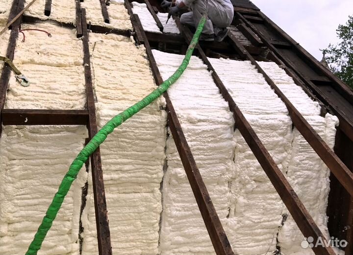 Утеплитель напыление пенополиуретан от 200м2