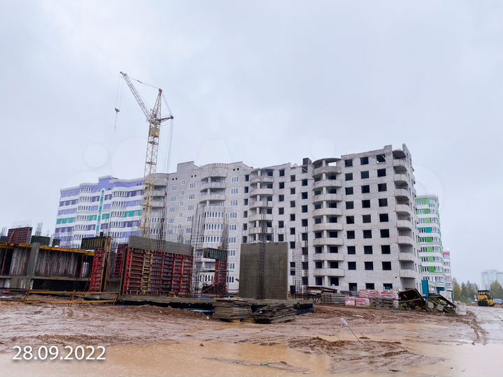 2-к. квартира, 59,4 м², 9/11 эт.