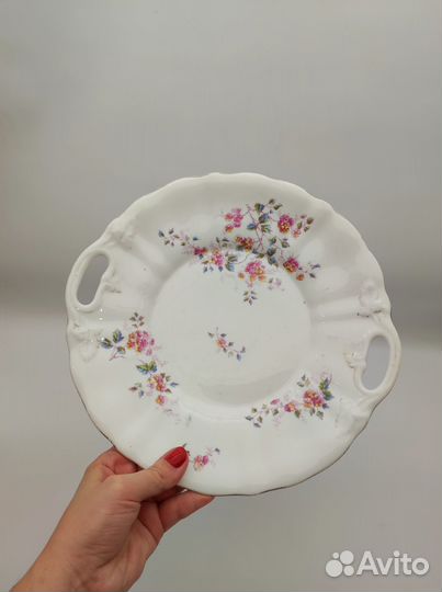 Сухарница фарфор Европа с ручками диаметр 26 см