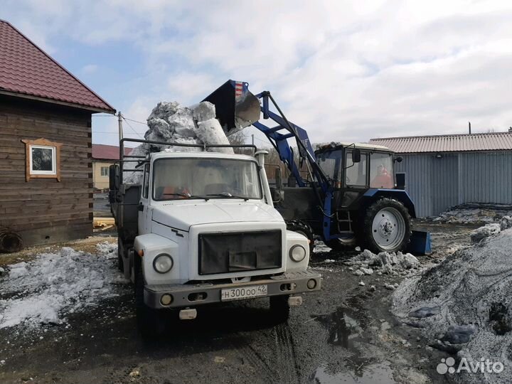 Услуги погрузчика вывоз снега,мусора,планировка те