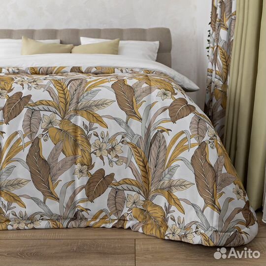 Покрывало Доминик янтарный новое плед на кровать