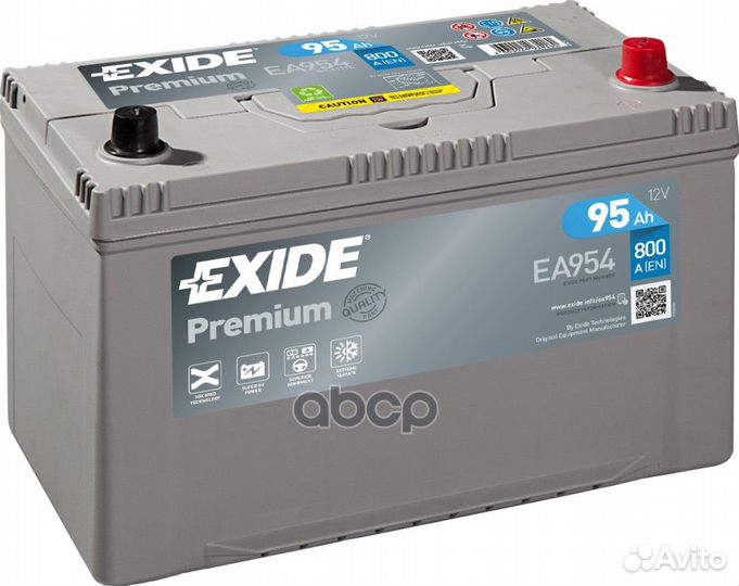Акб exide Premium 12V 95Ah 800A 306x173x222 /+
