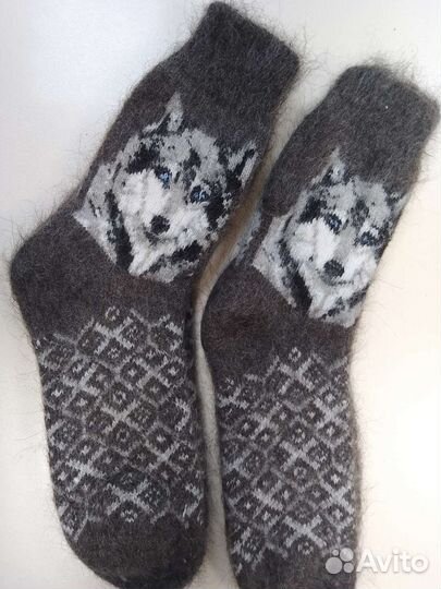 Носки из натуральной овечьей шерсти