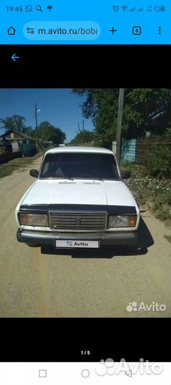 ВАЗ 2107 1.6 МТ, 2004, битый, 150 000 км