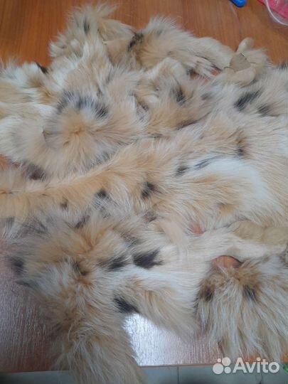 Обрезки меха песца под рысь